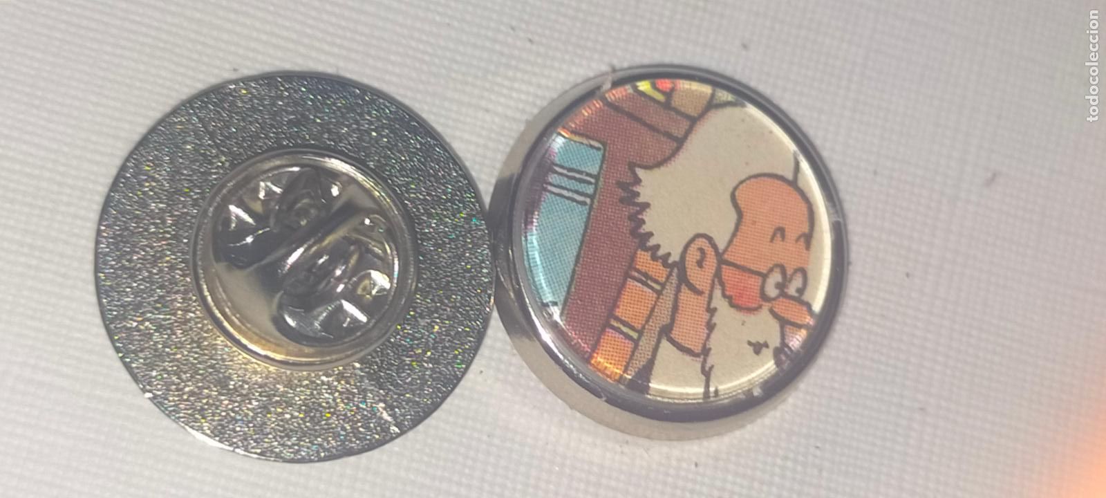 Collection pins: PIN REDONDO METAL - dibujos animados c&oacute;mic las aventuras de Tint&iacute;n y mil&uacute;