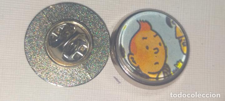 Pins de colecci&oacute;n: PIN REDONDO METAL - dibujos animados c&oacute;mic las aventuras de Tint&iacute;n y mil&uacute;
