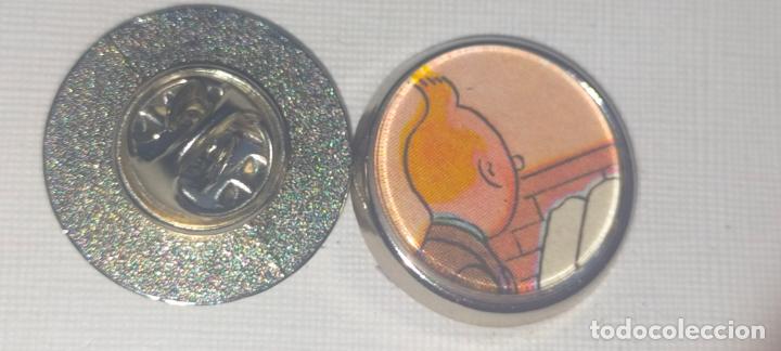 Collection pins: PIN REDONDO METAL - dibujos animados c&oacute;mic las aventuras de Tint&iacute;n y mil&uacute;