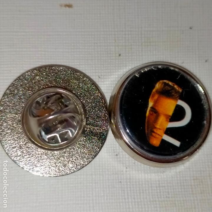 Pins de colecci&oacute;n: pin redondo metal - musica cantante grupo - ELVIS