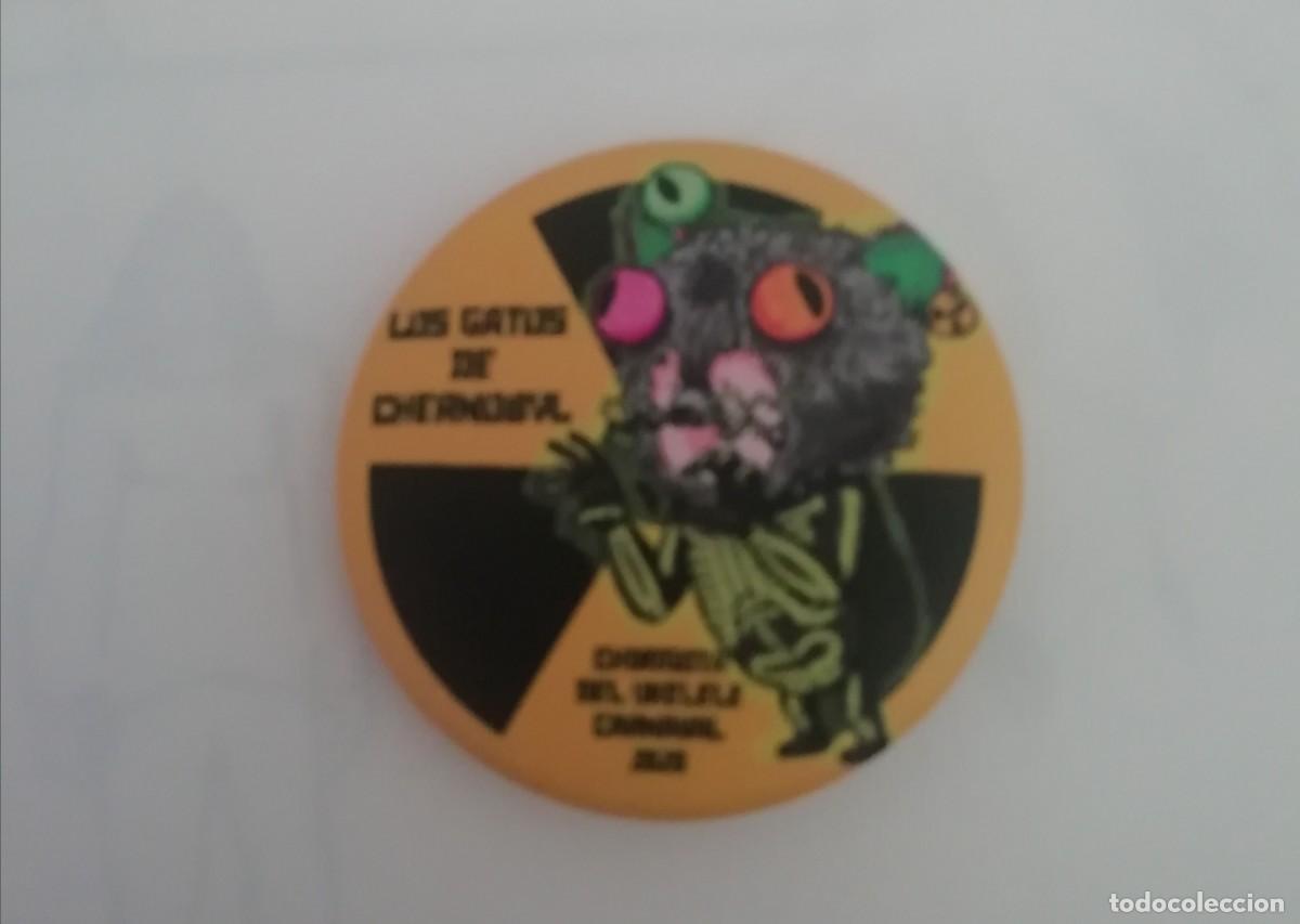 Pins de colecci&oacute;n: Carnaval de C&aacute;diz chapa chirigota callejera los gatos de chernobyl 2020