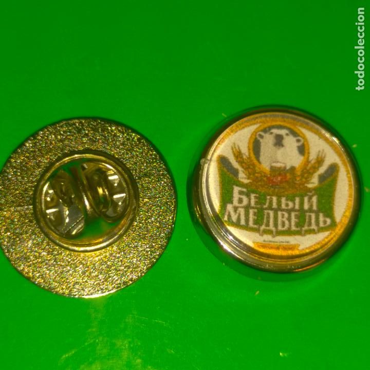 Collection pins: pin redondo metal - CERVEZAS DEL MUNDO - BEBIDAS Y CERVEZAS ESPA&Ntilde;OLA O INTERNACIONAL . VER FOTO