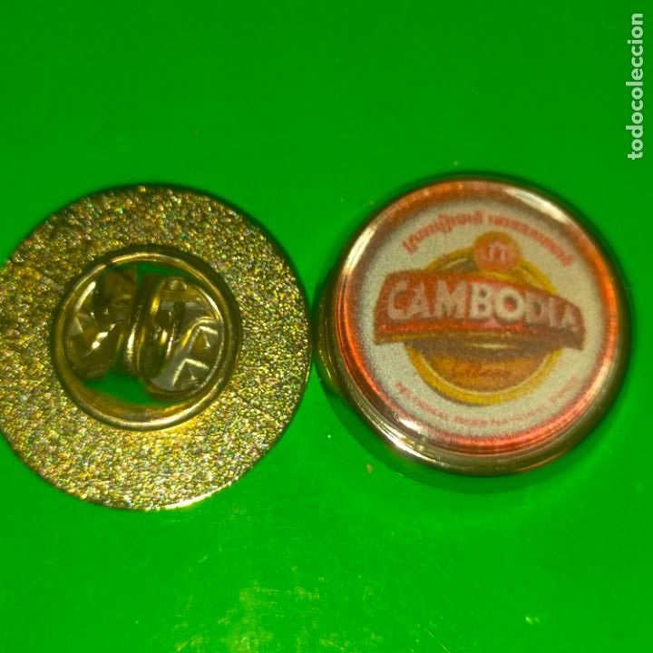 Collection pins: pin redondo metal - CERVEZAS DEL MUNDO - BEBIDAS Y CERVEZAS ESPA&Ntilde;OLA O INTERNACIONAL . VER FOTO