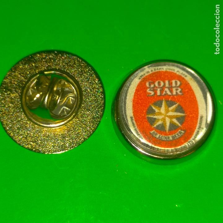 Collection pins: pin redondo metal - CERVEZAS DEL MUNDO - BEBIDAS Y CERVEZAS ESPA&Ntilde;OLA O INTERNACIONAL . VER FOTO