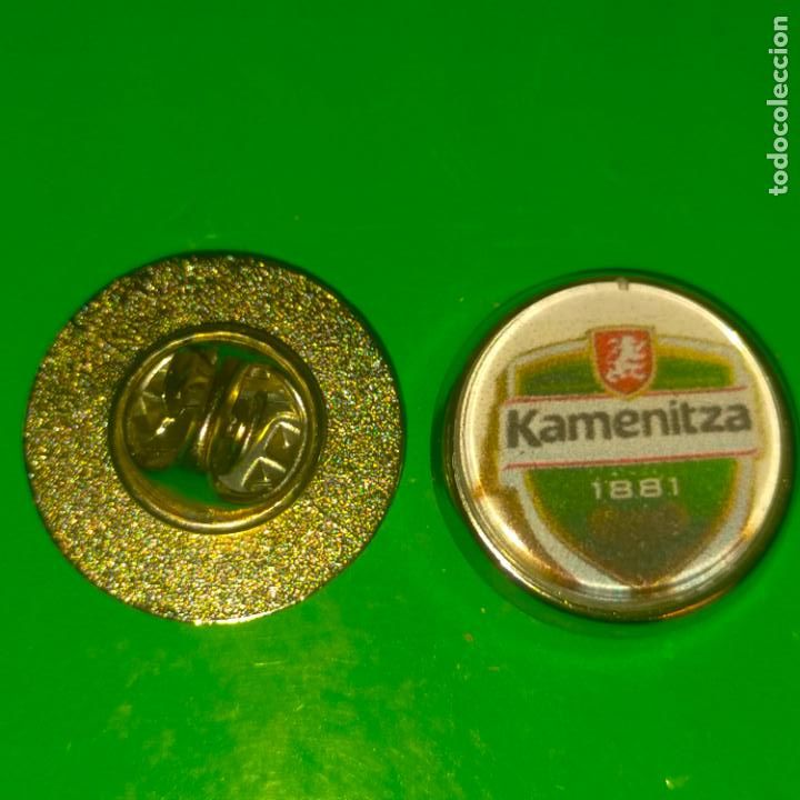 Collection pins: pin redondo metal - CERVEZAS DEL MUNDO - BEBIDAS Y CERVEZAS ESPA&Ntilde;OLA O INTERNACIONAL . VER FOTO