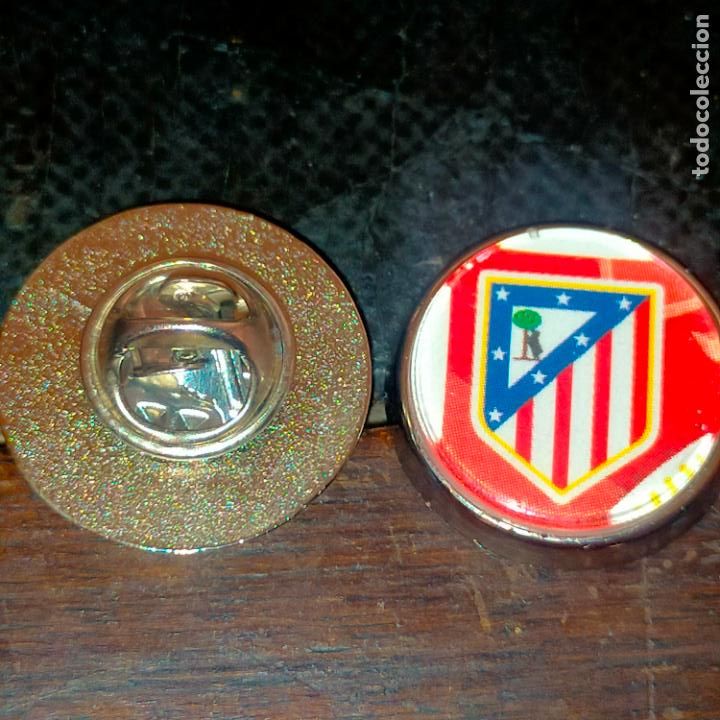 Pins de cole&ccedil;&atilde;o: PIN REDONDO METAL - FUTBOL CLUB JUGADOR EQUIPO - ATLETICO DE MADRID