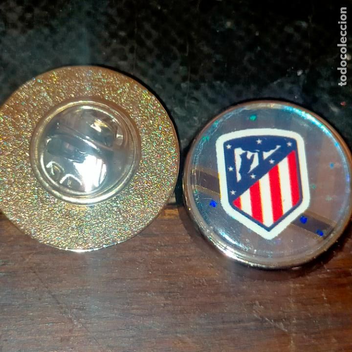 Pins de cole&ccedil;&atilde;o: PIN REDONDO METAL - FUTBOL CLUB JUGADOR EQUIPO - ATLETICO DE MADRID