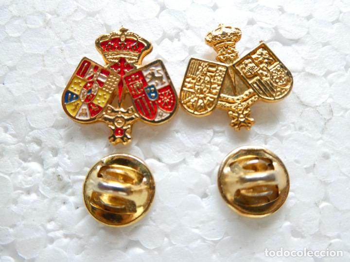 Pins de colecci&oacute;n: 2 PINS RELIGIOSO SEMANA SANTA DE M&Aacute;LAGA. EL RICO. HER&Aacute;LDICA COFRAD&Iacute;AS HERMANDADES DE PASI&Oacute;N