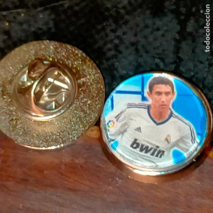 Pins de cole&ccedil;&atilde;o: PIN REDONDO METAL - FUTBOL CLUB JUGADOR EQUIPO - f&uacute;tbol real Madrid