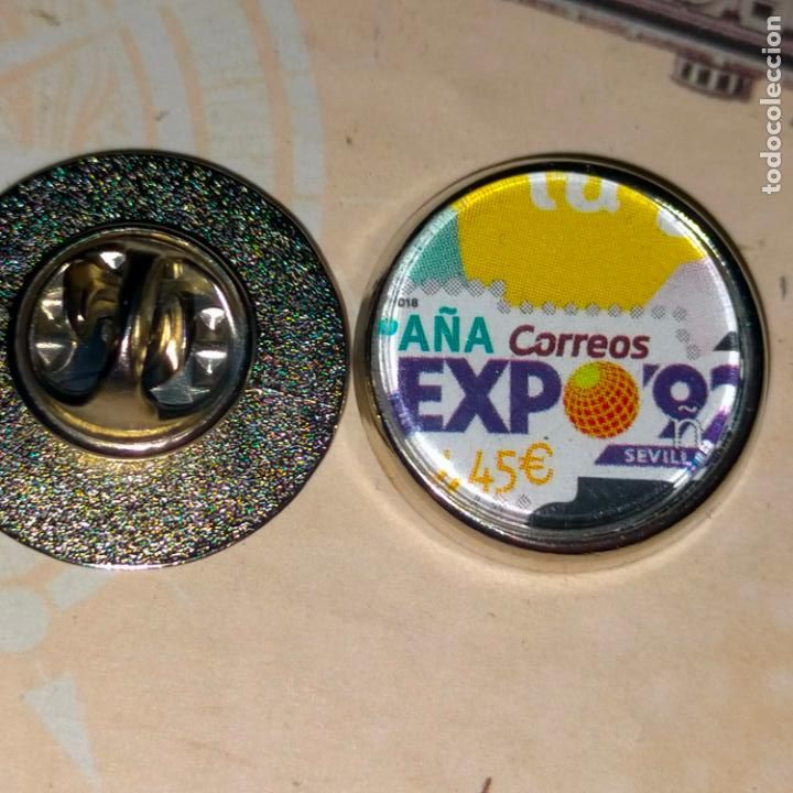 Pins de cole&ccedil;&atilde;o: pin redondo metal - EXPO 1992 SEVILLA 92 CORREOS Y TELEGRAFOS