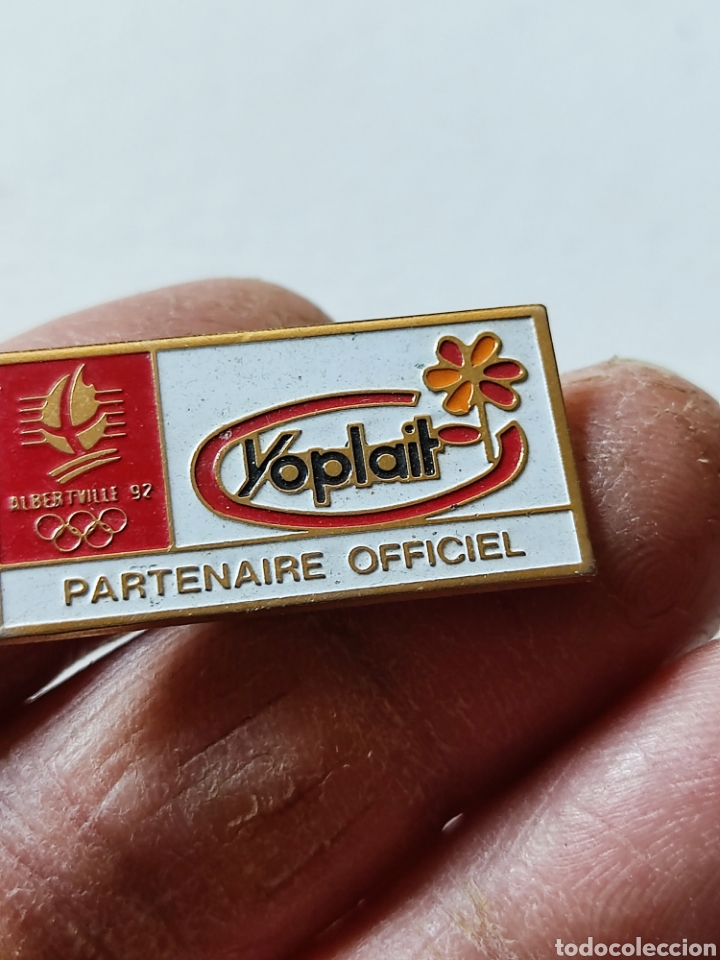 Pins de colecci&oacute;n: Pin Albertville 92 yoplait patrocinador oficial