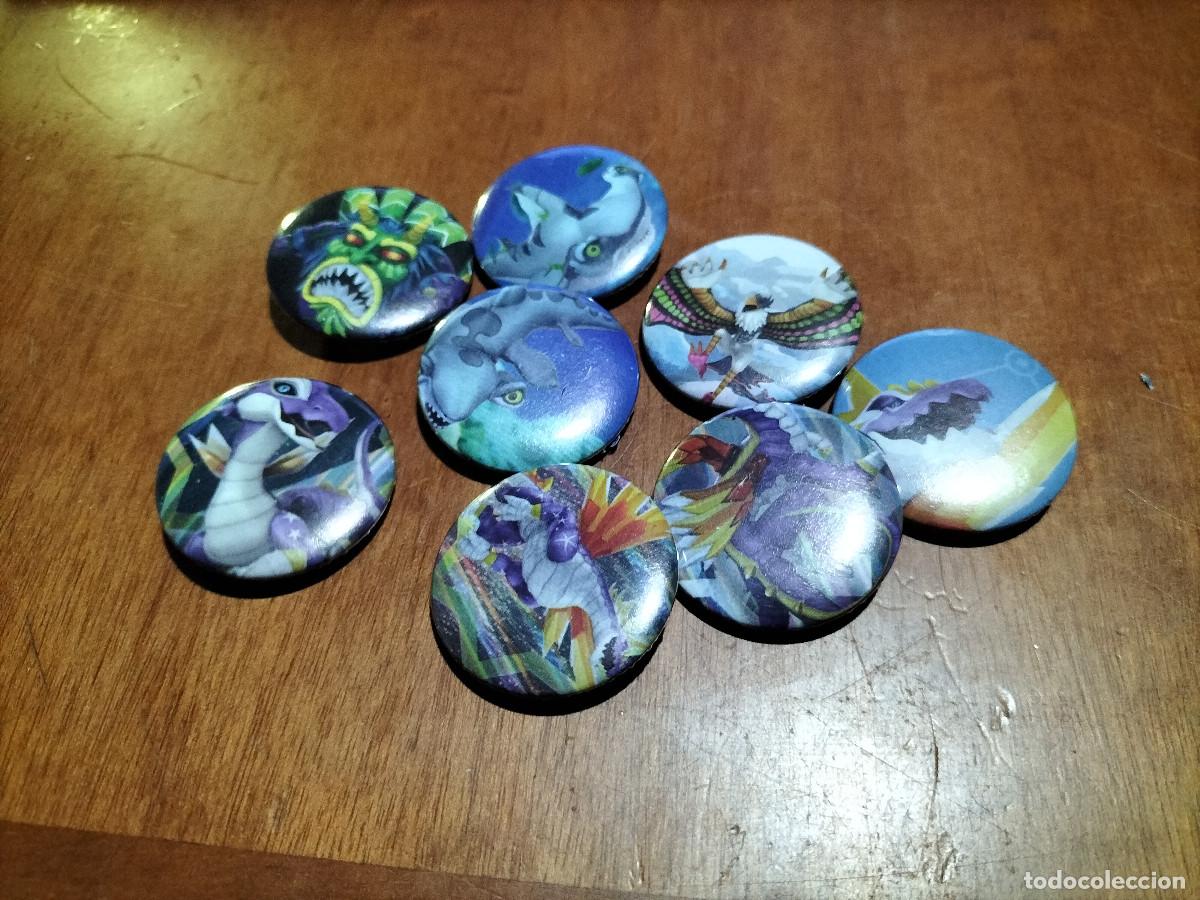Pins de colecci&oacute;n: INVIZIMALS. 8 CHAPAS. PIN. 0,31 MM. DETR&Aacute;S MET&Aacute;LICA. SIN USO. DIFICIL