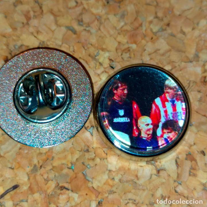 Pins de cole&ccedil;&atilde;o: PIN REDONDO METAL - FUTBOL CLUB jugador equipo f&uacute;tbol alineaci&oacute;n club Atl&eacute;tico de Madrid