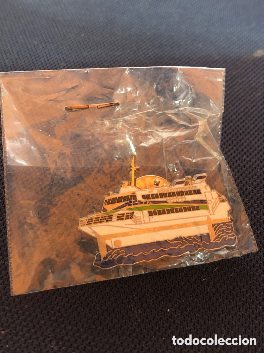 Pins de colecci&oacute;n: PIN TRASMEDITERRANEA BARCO EN BOLSA SIN ESTRENAR