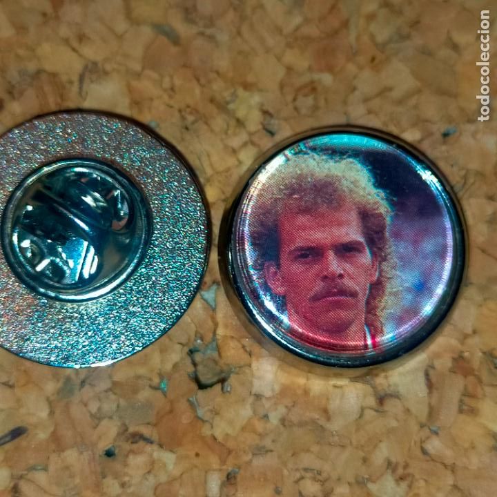 Pin's de collection: pin redondo metal - f&uacute;tbol equipo club jugador atl&eacute;tico de Madrid