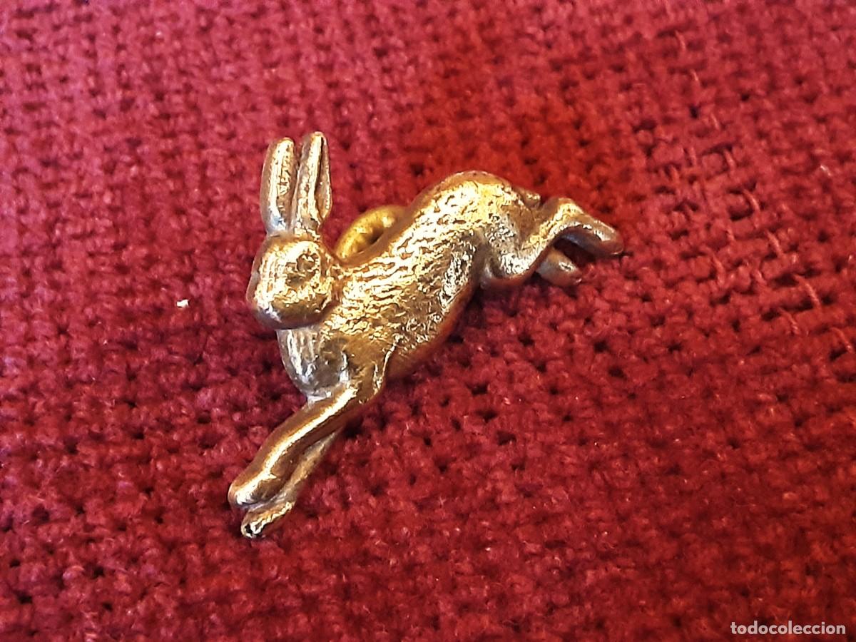 Pins de colecci&oacute;n: PIN CAZA LIEBRE DE BRONCE - Foto 5