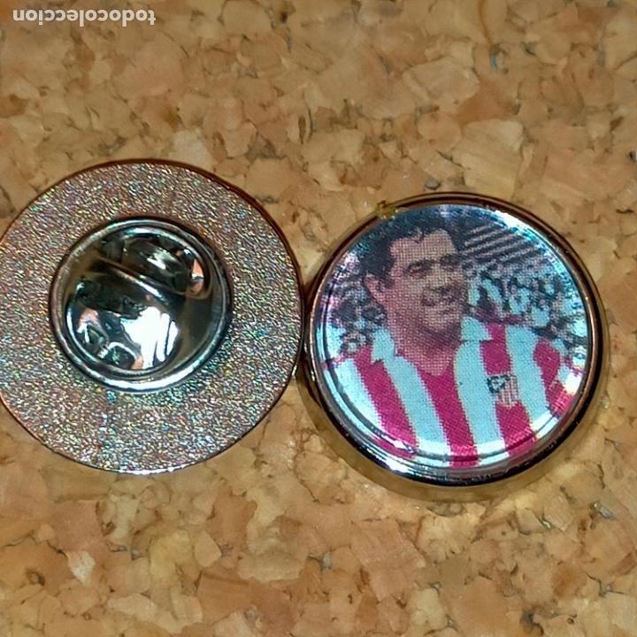 Collection pins: PIN REDONDO METAL - FUTBOL CLUB JUGADOR EQUIPO - liga - atletico de madrid