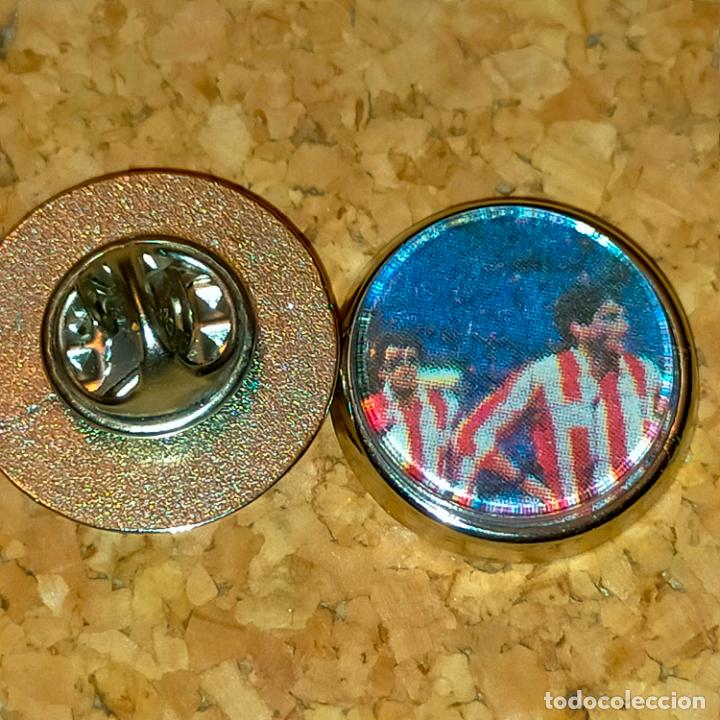 Collection pins: PIN REDONDO METAL - FUTBOL CLUB JUGADOR EQUIPO - liga - atletico de madrid