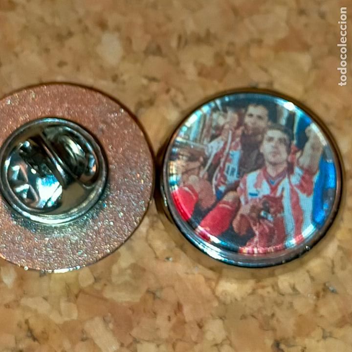 Collection pins: PIN REDONDO METAL - FUTBOL CLUB JUGADOR EQUIPO - liga - atletico de madrid