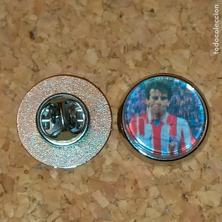 Collection pins: PIN REDONDO METAL - FUTBOL CLUB JUGADOR EQUIPO - liga - atletico de madrid