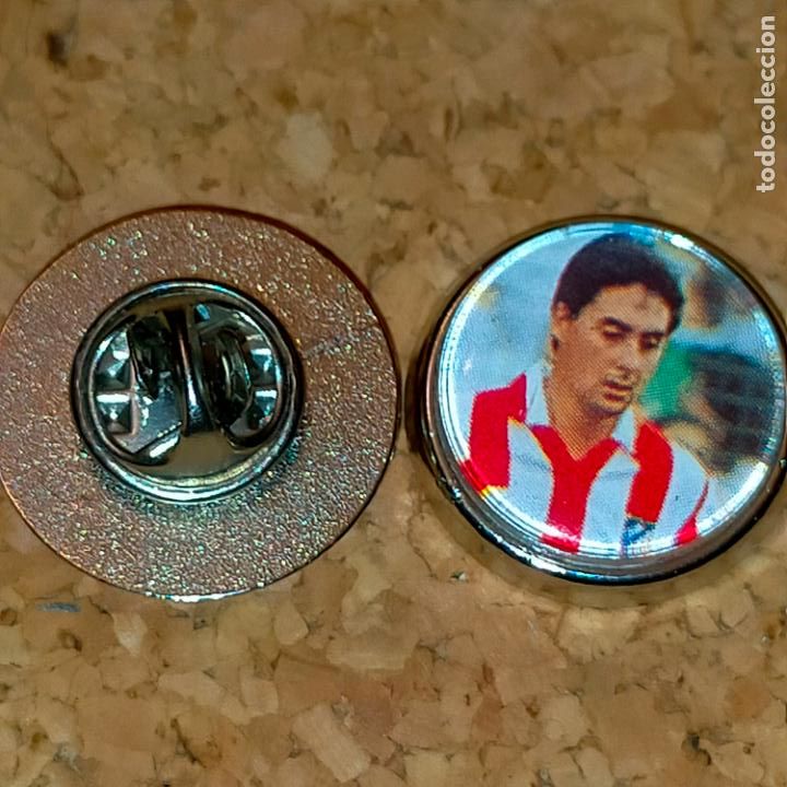 Collection pins: PIN REDONDO METAL - FUTBOL CLUB JUGADOR EQUIPO - liga - atletico de madrid