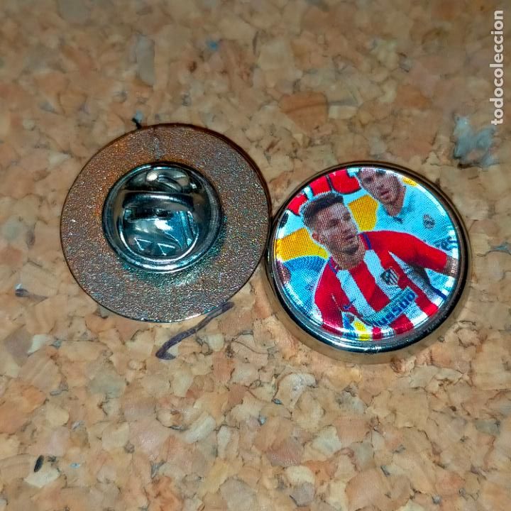 Pins de colecci&oacute;n: PIN REDONDO METAL - f&uacute;tbol equipo club jugador atl&eacute;tico de Madrid