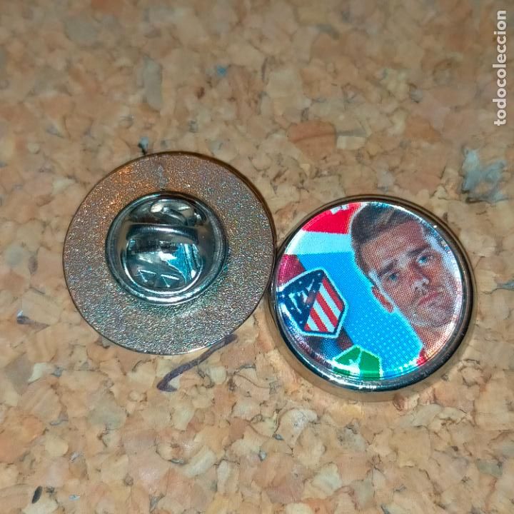 Pins de colecci&oacute;n: PIN REDONDO METAL - f&uacute;tbol equipo club jugador atl&eacute;tico de Madrid