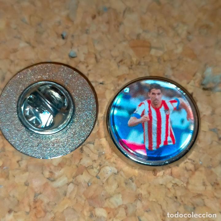 Collection pins: PIN REDONDO METAL - f&uacute;tbol equipo club jugador atl&eacute;tico de Madrid