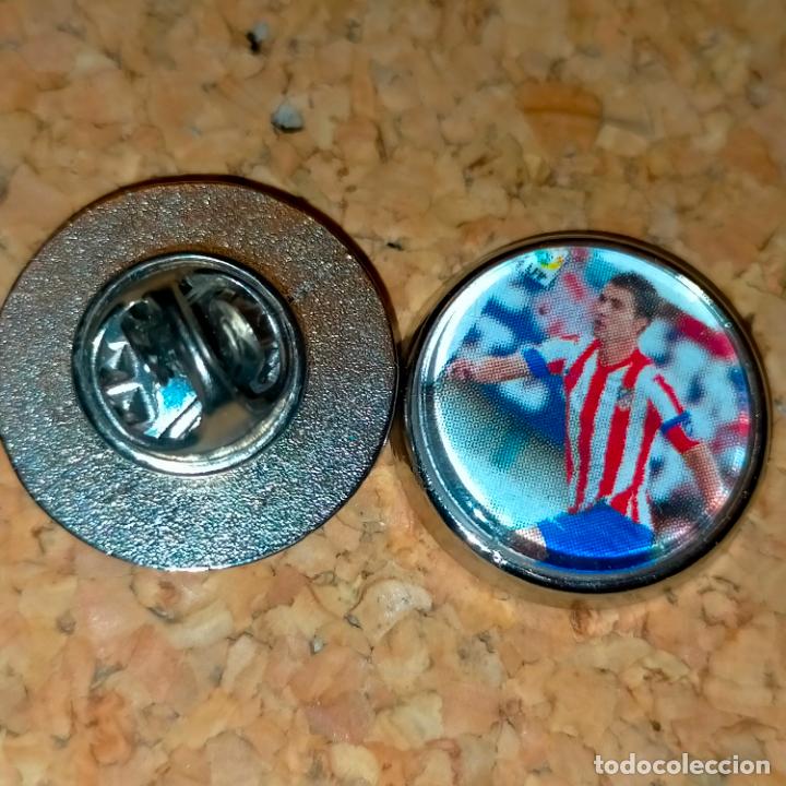 Collection pins: PIN REDONDO METAL - f&uacute;tbol equipo club jugador atl&eacute;tico de Madrid