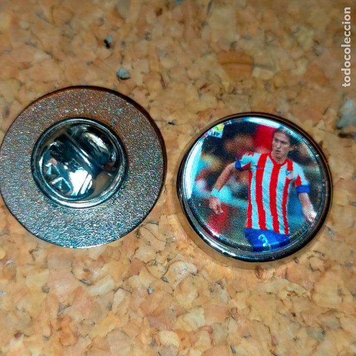 Collection pins: PIN REDONDO METAL - f&uacute;tbol equipo club jugador atl&eacute;tico de Madrid