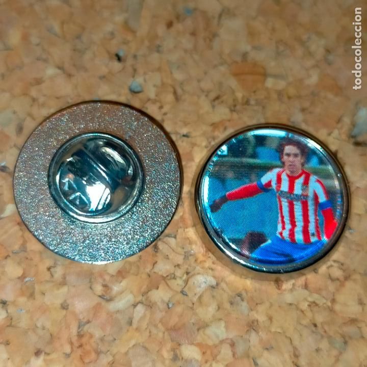 Collection pins: PIN REDONDO METAL - f&uacute;tbol equipo club jugador atl&eacute;tico de Madrid