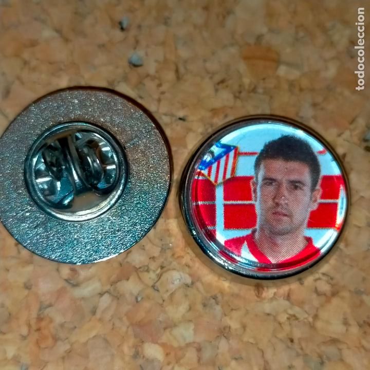 Collection pins: PIN REDONDO METAL - f&uacute;tbol equipo club jugador atl&eacute;tico de Madrid