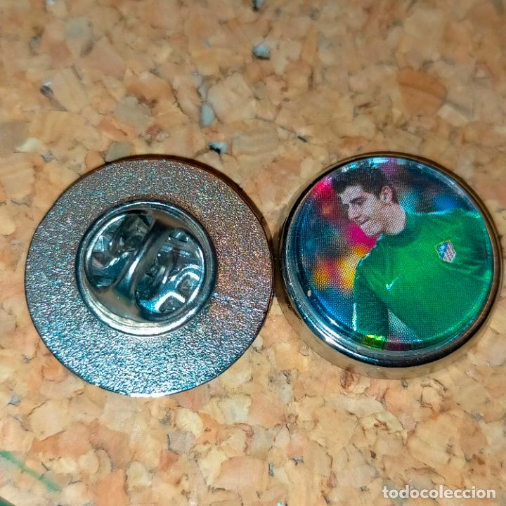 Collection pins: PIN REDONDO METAL - f&uacute;tbol equipo club jugador atl&eacute;tico de Madrid