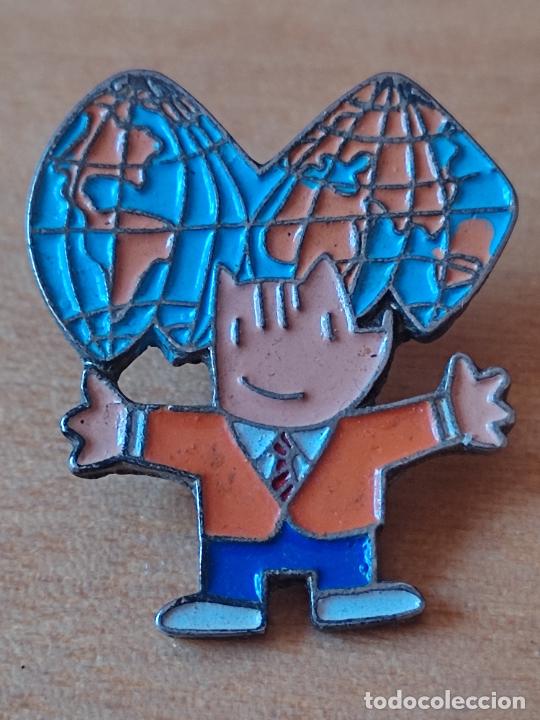 Pins de colecci&oacute;n: COBI OLIMPICO BARCELONA PIN PINCHO MAPA MUNDI 2,5 CMS ALTO