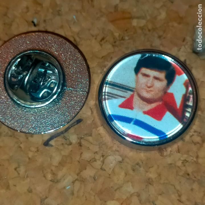 Collection pins: PIN REDONDO METAL - FUTBOL CLUB jugador equipo f&uacute;tbol alineaci&oacute;n club ATLETICO DE MADRID