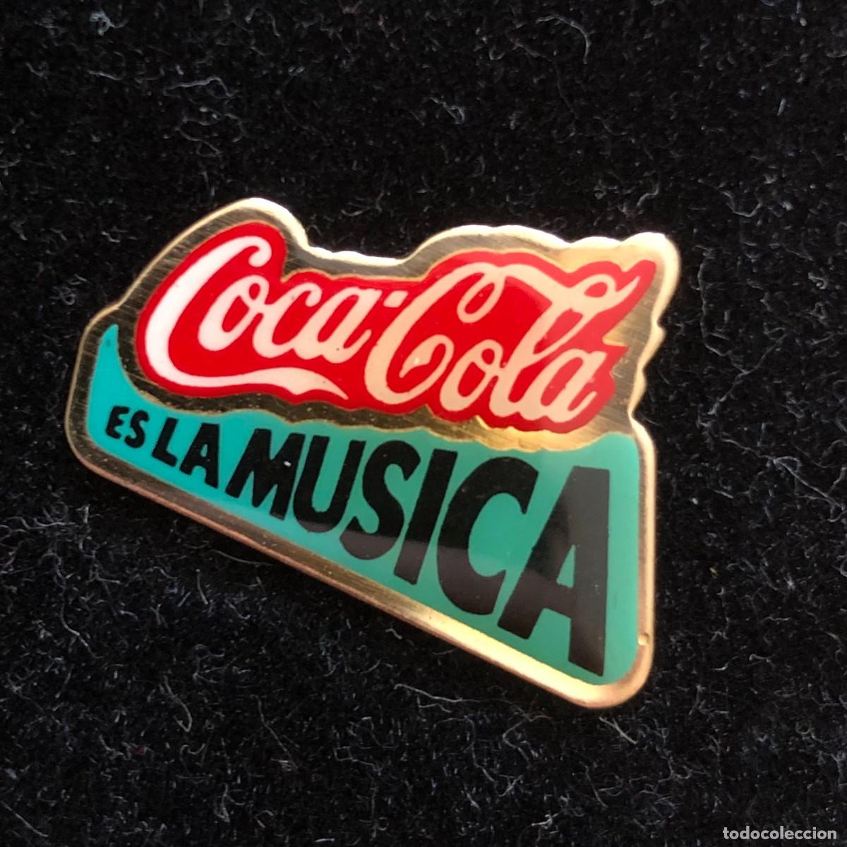 Pins de cole&ccedil;&atilde;o: PIN METALICO ESMALTADO COLECCION COCA COLA COCACOLA COCA-COLA ES LA MUSICA ORIGINAL DE EPOCA, NUEVO