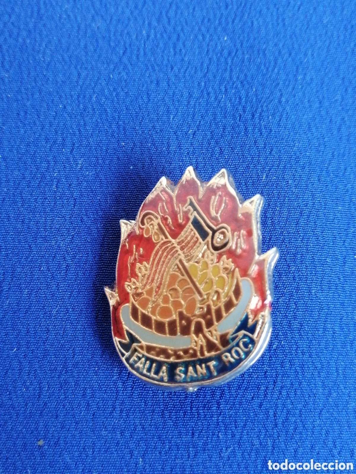 Pins de colecci&oacute;n: FALLA SANT ROC INSIGNIA DE ALFILER - Foto 1