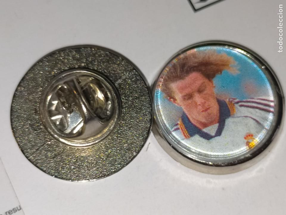 Pin's de collection: pin redondo metal - f&uacute;tbol real madrid CLUB EQUIPO - JUGADOR - mcmanaman