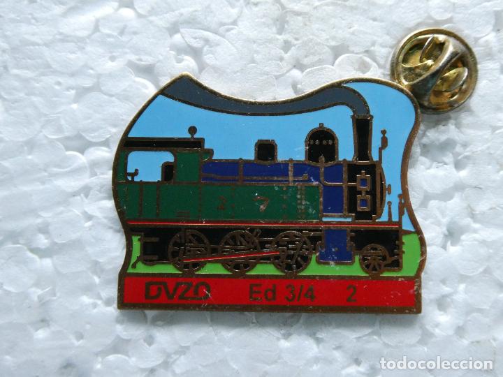Pin's de collection: PIN DE TRENES FERROCARRILES. ANTIGUA LOCOMOTORA. SERIE LIMITADA N&ordm; 193. DVZO ED 3/4 2