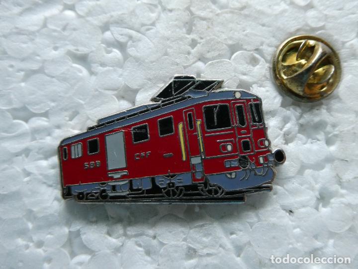 Pin's de collection: PIN DE TRENES FERROCARRILES. SUIZA CFF SBB EDICI&Oacute;N LIMITADA 172 / 500 DE 4/4 1662