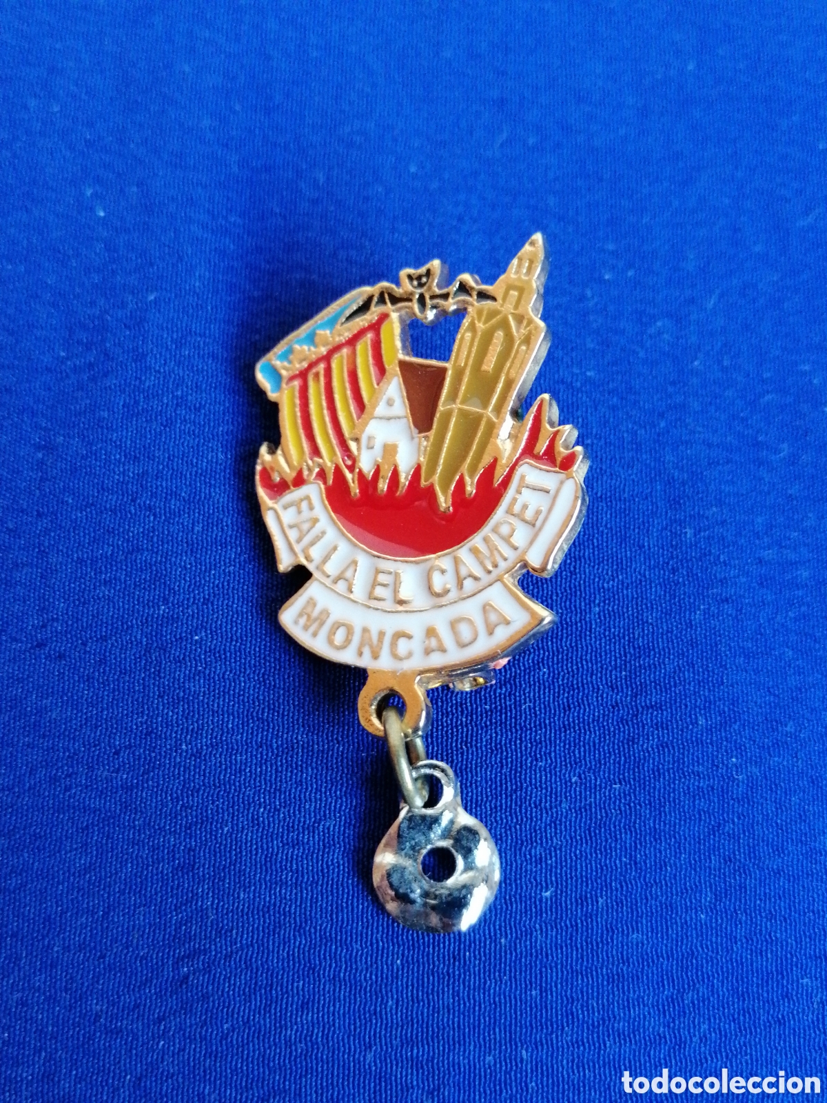 Pins de colecci&oacute;n: FALLA EL CAMPET (MONCADA) INSIGNIA DE ALFILER - Foto 1