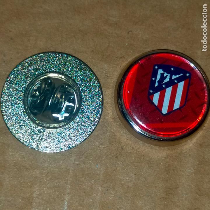 Collection pins: pin redondo metal - f&uacute;tbol equipo club Atl&eacute;tico de Madrid