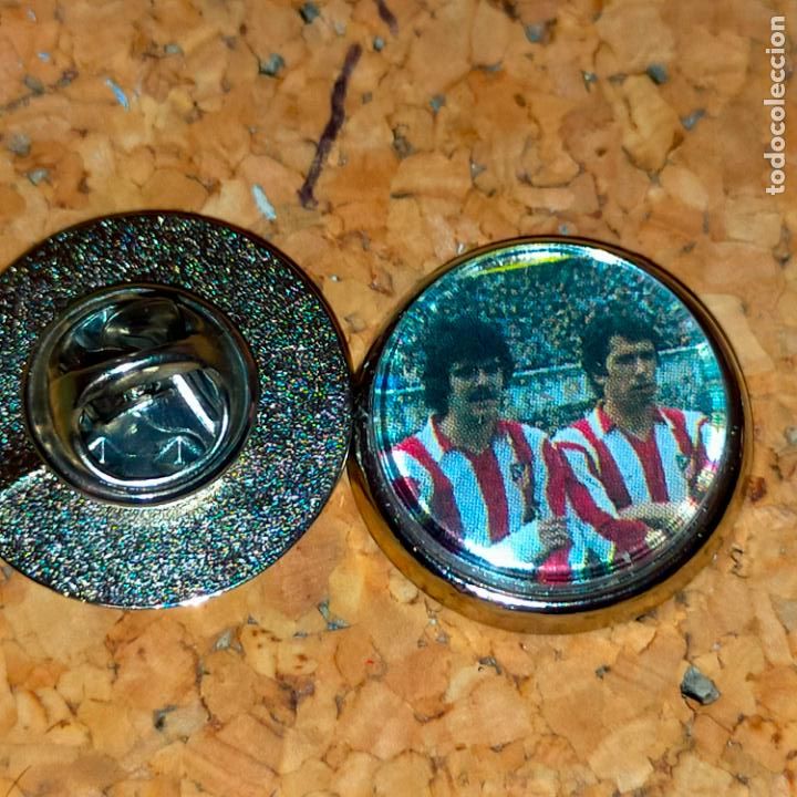Sammlung von Pins: pin redondo metal - f&uacute;tbol equipo jugador alineacion, club Atl&eacute;tico de Madrid