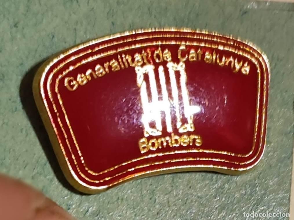 Pins de colecci&oacute;n: pin - BOMBERS - GENERALITAT DE CATALUNYA - BOMBEROS - metal dorado lacado