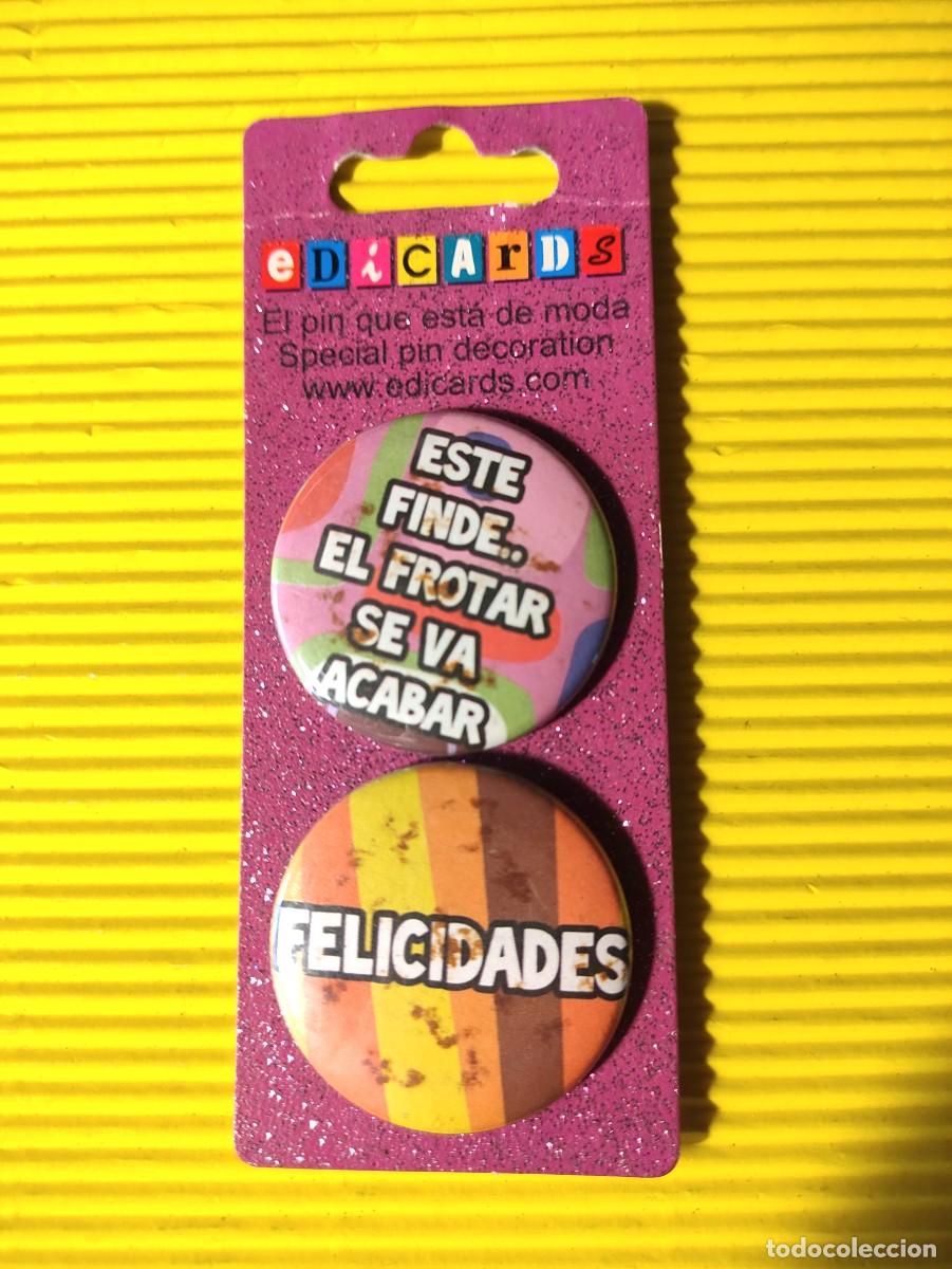 Pins de cole&ccedil;&atilde;o: PIN CHAPA * 2 UNIDADES ** MODA . DECORACION **EMBLISTADO NUEVO SIN USO