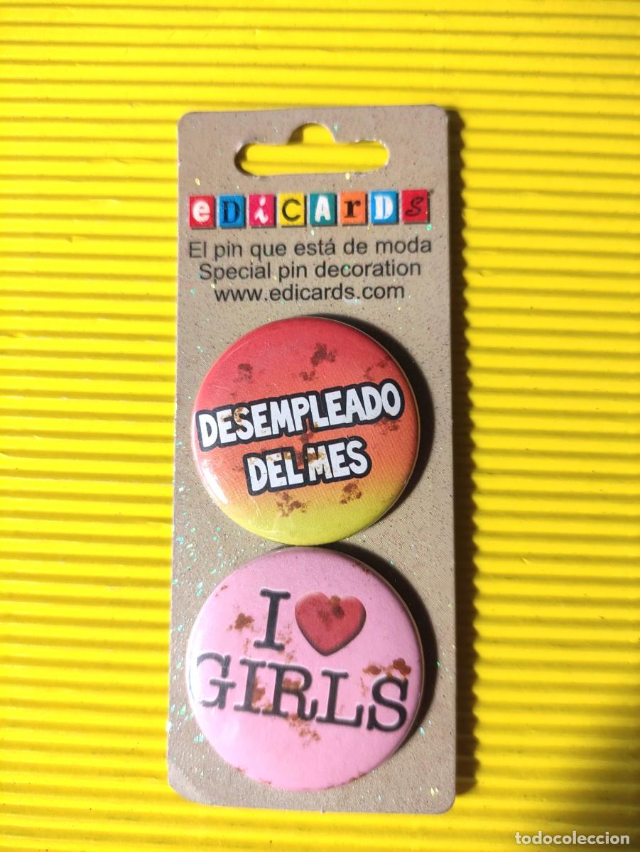 Pins de cole&ccedil;&atilde;o: PIN CHAPA * 2 UNIDADES ** MODA . DECORACION **EMBLISTADO NUEVO SIN USO