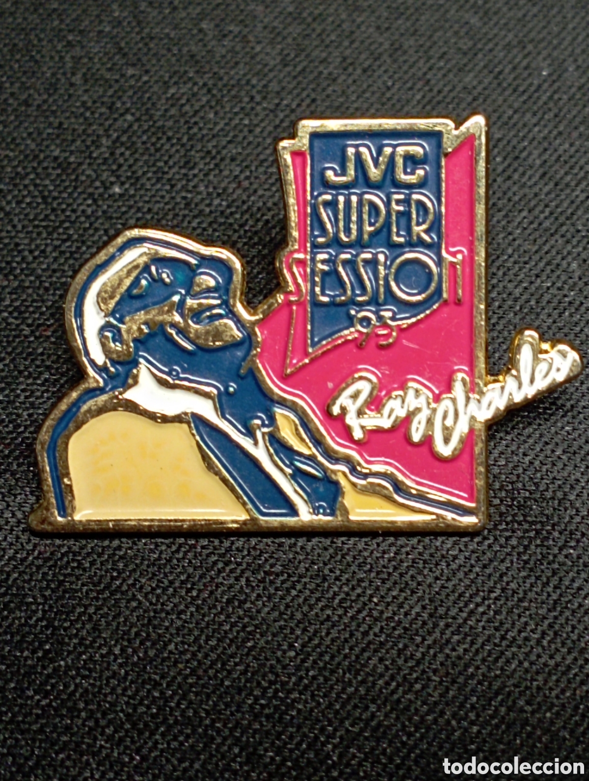 Pins de colecci&oacute;n: Pin Ray Charles - JVC - Foto 1