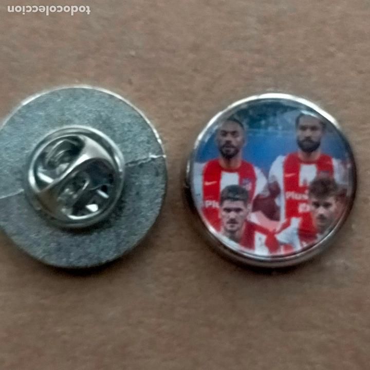 Sammlung von Pins: pin redondo metal - f&uacute;tbol equipo club Atl&eacute;tico de Madrid JUGADOR