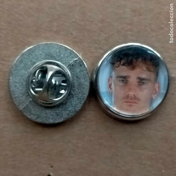 Collection pins: pin redondo metal - f&uacute;tbol equipo club Atl&eacute;tico de Madrid JUGADOR