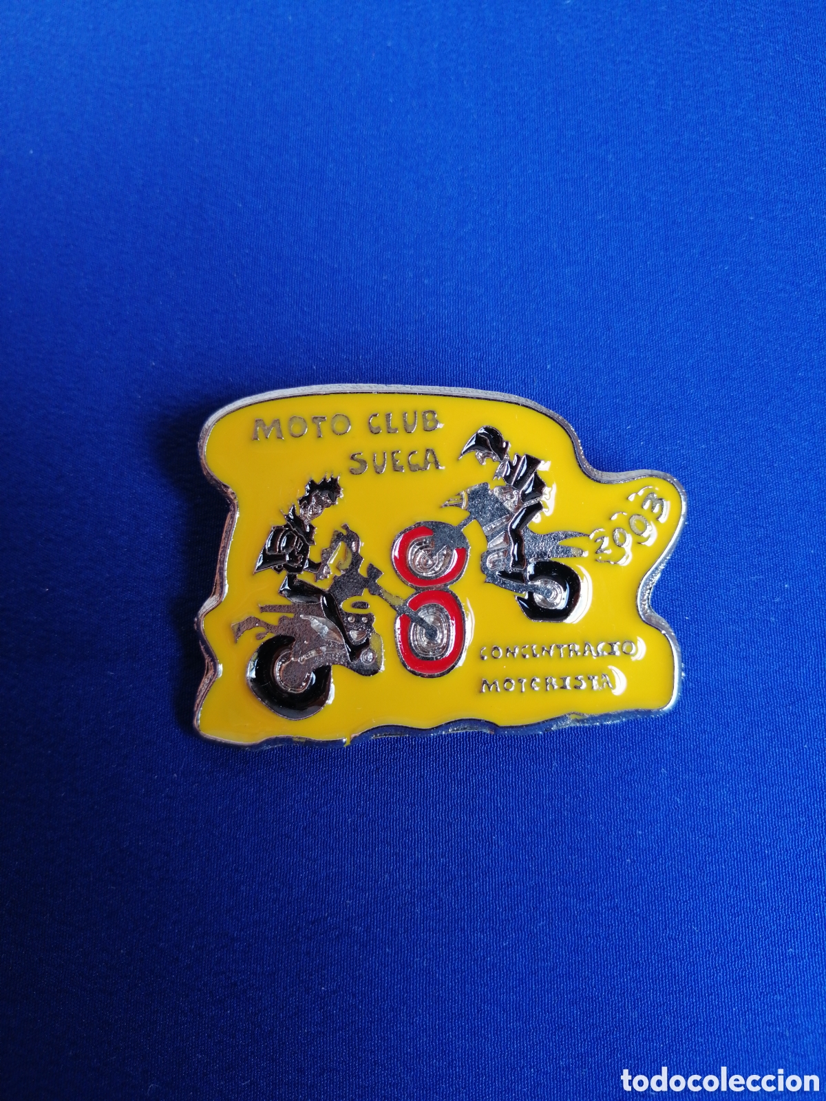 Pins de colecci&oacute;n: MOTO CLUB SUECA CONCENTRACI&Oacute;N MOTORISTA A&Ntilde;O 2003 INSIGNIA DE ALFILER